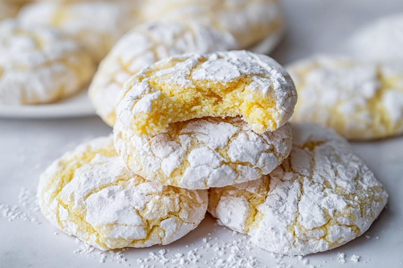 Lemon Crinkle Cookies