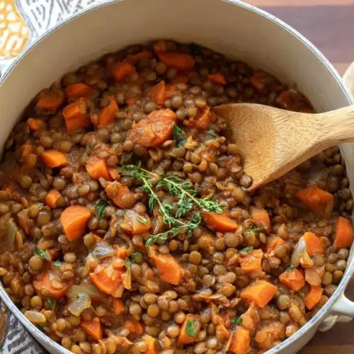 Spiced Lentils with Carrots