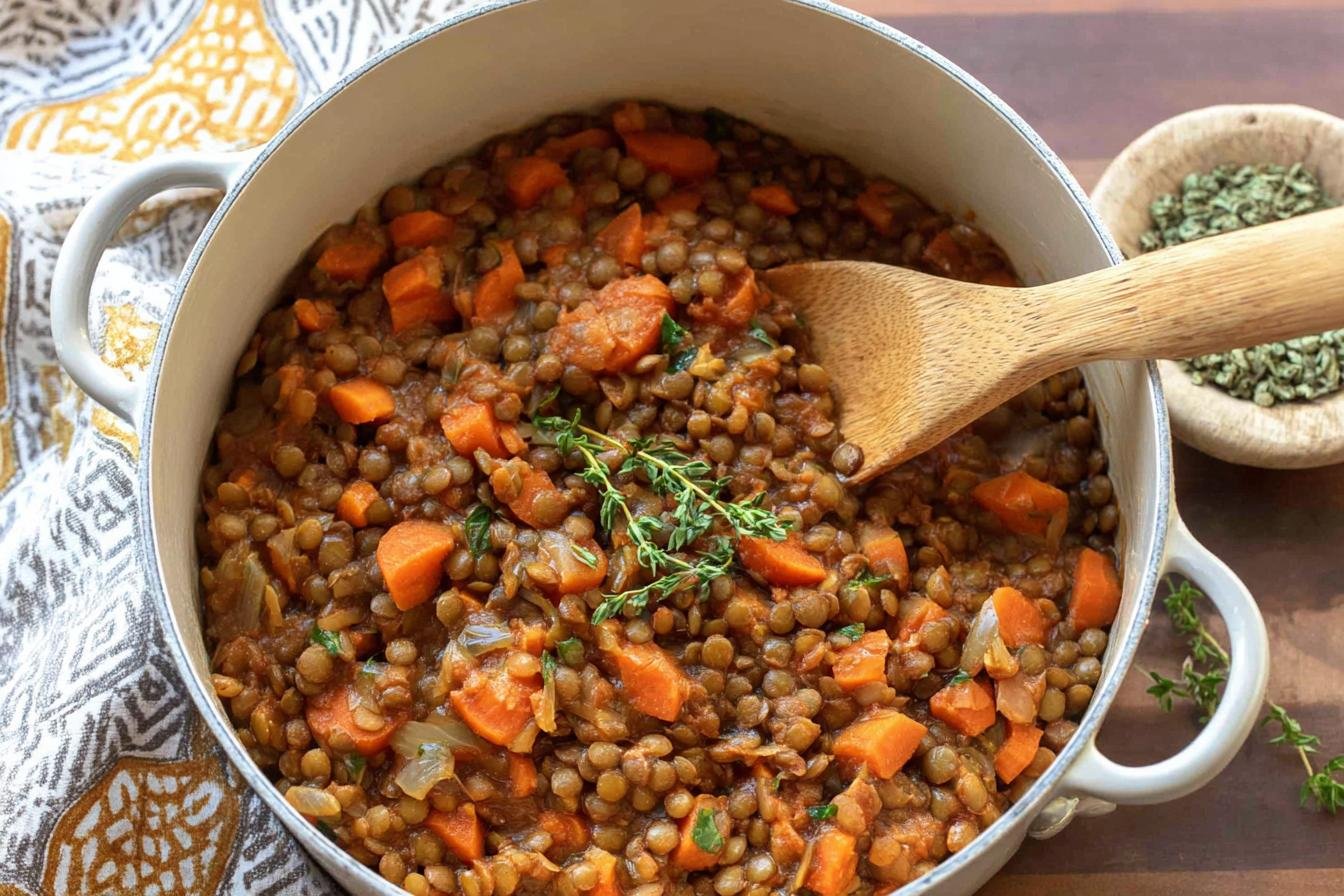 Spiced Lentils with Carrots