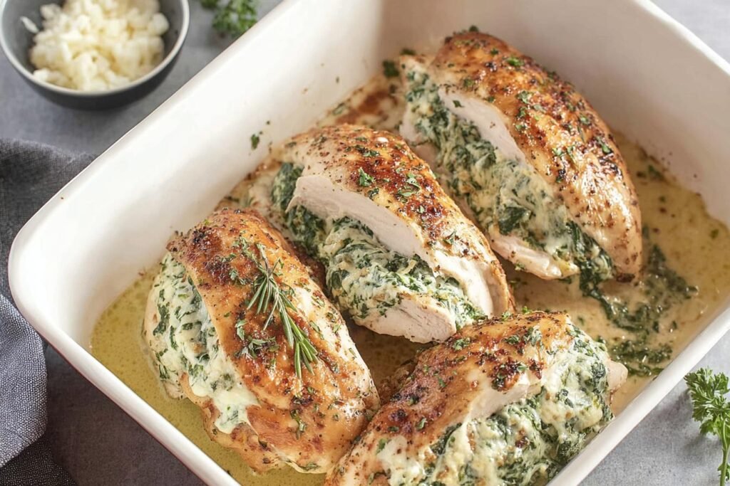 Spinach Stuffed Chicken Breast