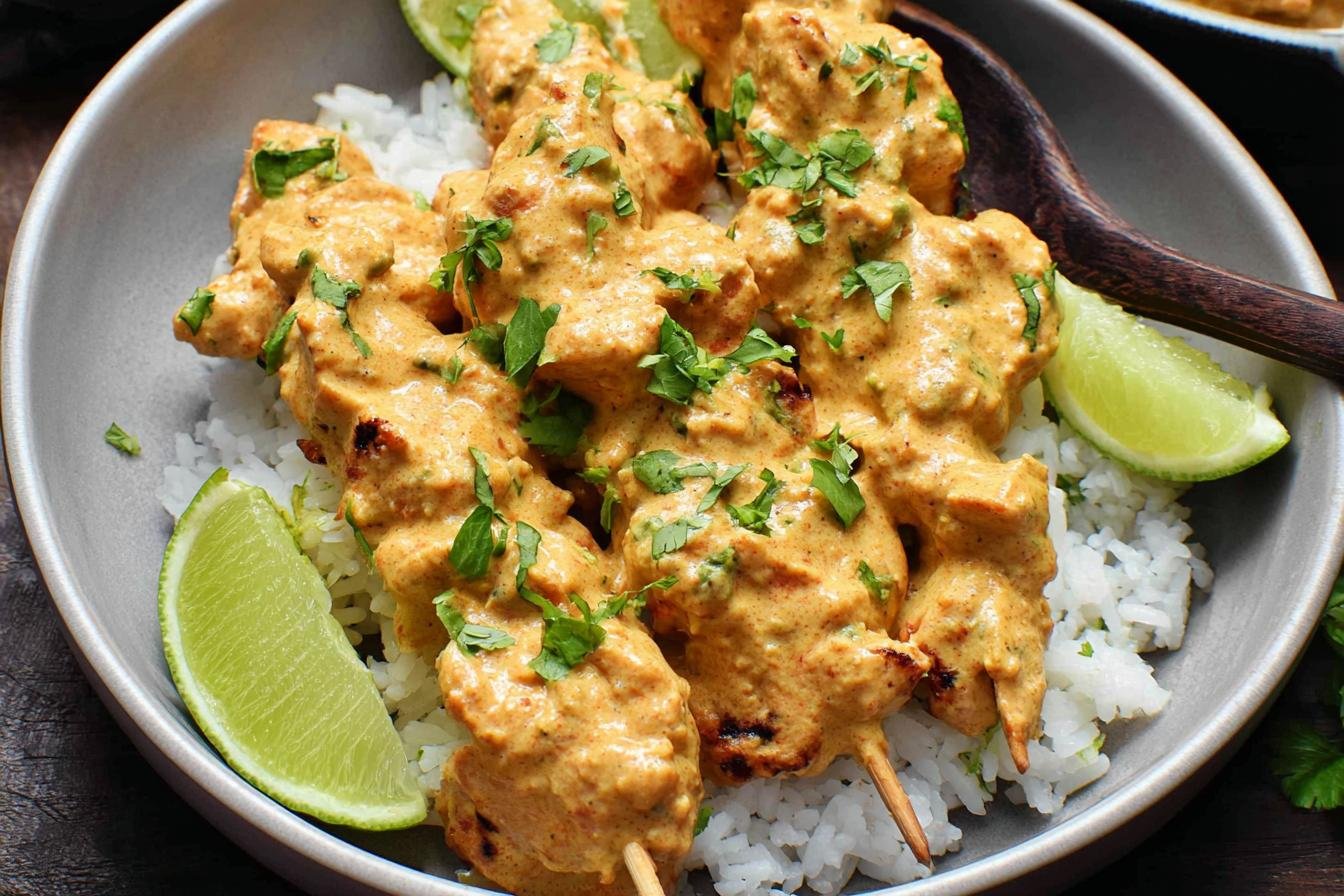 Thai Chicken Satay with Peanut Sauce