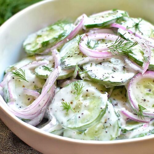 Creamy Cucumber Salad