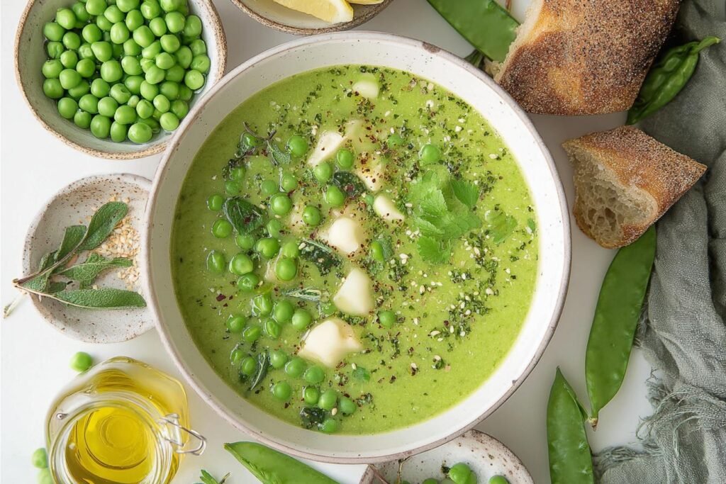 Fresh Pea Soup spring dinner