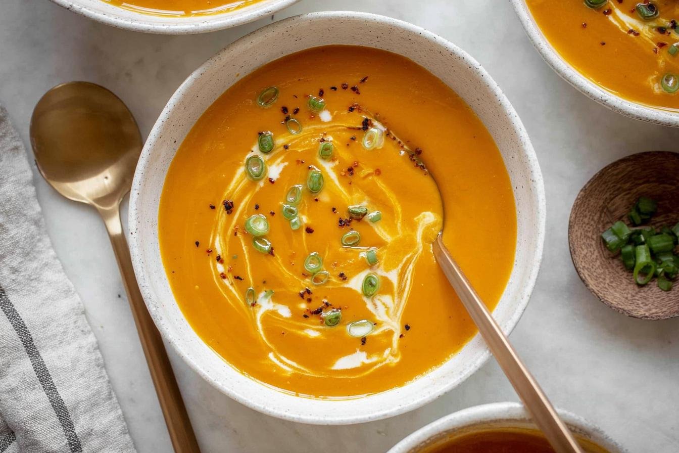 Roasted Carrot Coconut Soup
