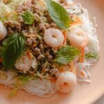 Shrimp Spring Roll Salad Recipe with Ginger Dressing