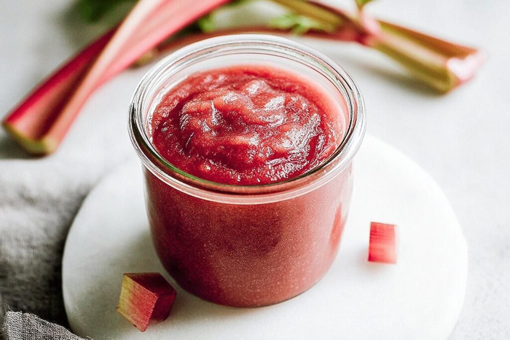 Sweet and Tart Rhubarb Sauce