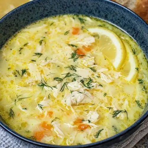 Avgolemono Greek Lemon Chicken Soup