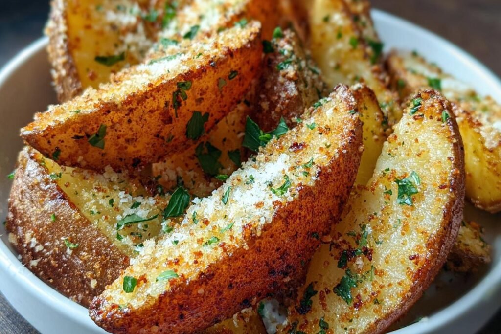 Baked Garlic Parmesan Potato Wedges