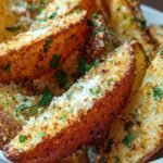 Baked Garlic Parmesan Potato Wedges