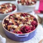 Beetroot Pasta Bake with Goats Cheese