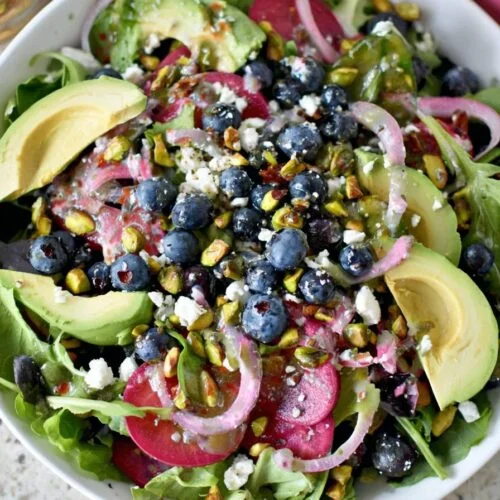 Blueberry Pistachio Spring Salad