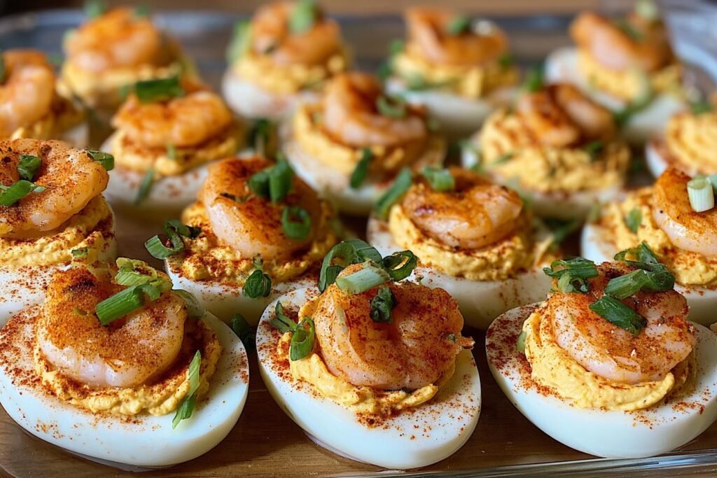Cajun Shrimp Deviled Eggs