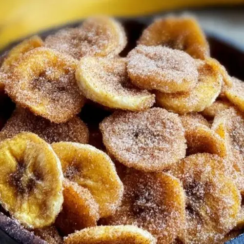 Cinnamon Sugar Banana Chips