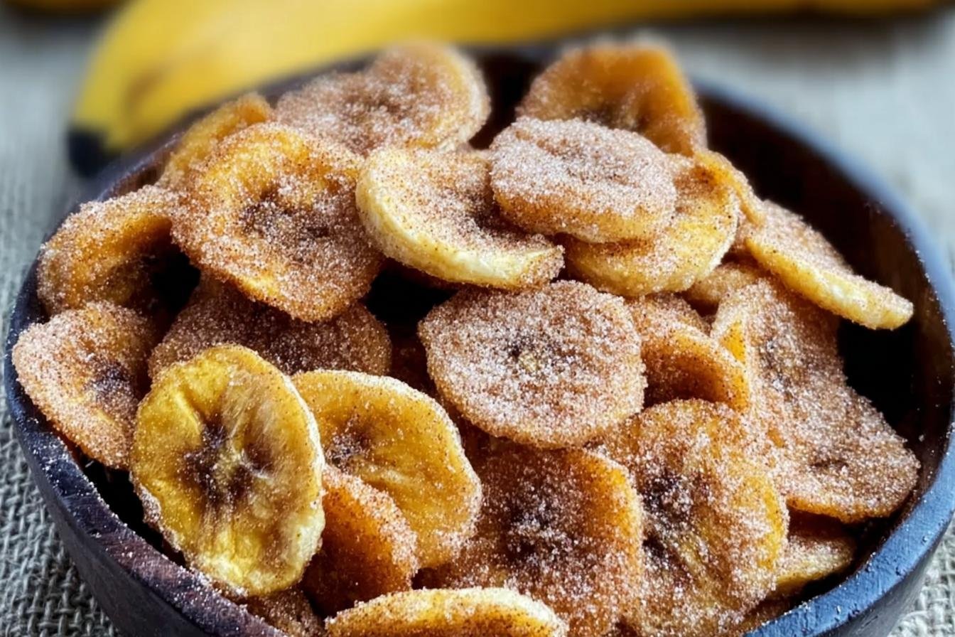 Cinnamon Sugar Banana Chips