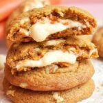 Cream Cheese Stuffed Carrot Cake Cookies