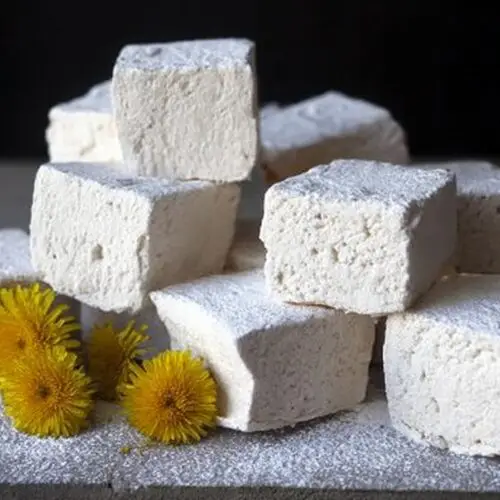 Dandelion and Honey Marshmallows