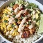 Healthy Street Corn Chicken Rice Bowl