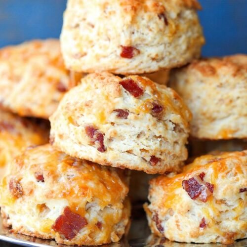 Maple Bacon Cheddar Biscuits