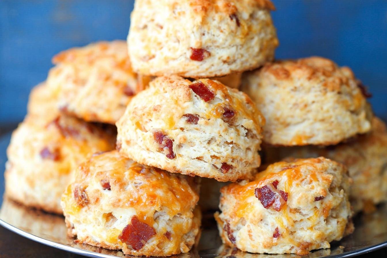 Maple Bacon Cheddar Biscuits