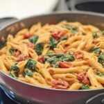 One-Pot Spinach Tomato Pasta