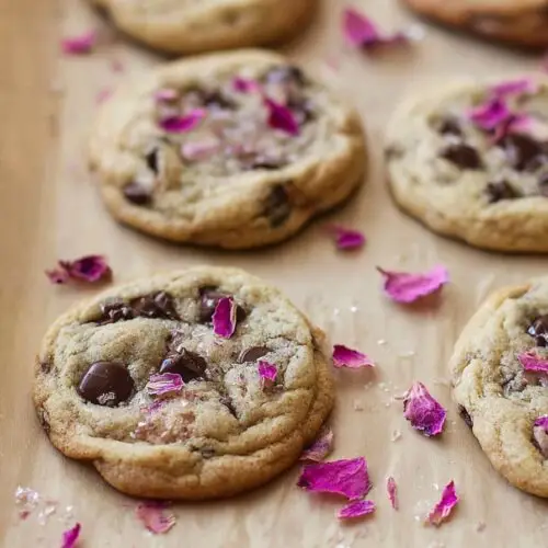 Rose Chocolate Chip Cookies