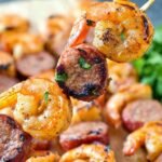 Sausage and Grilled Shrimp Kabobs