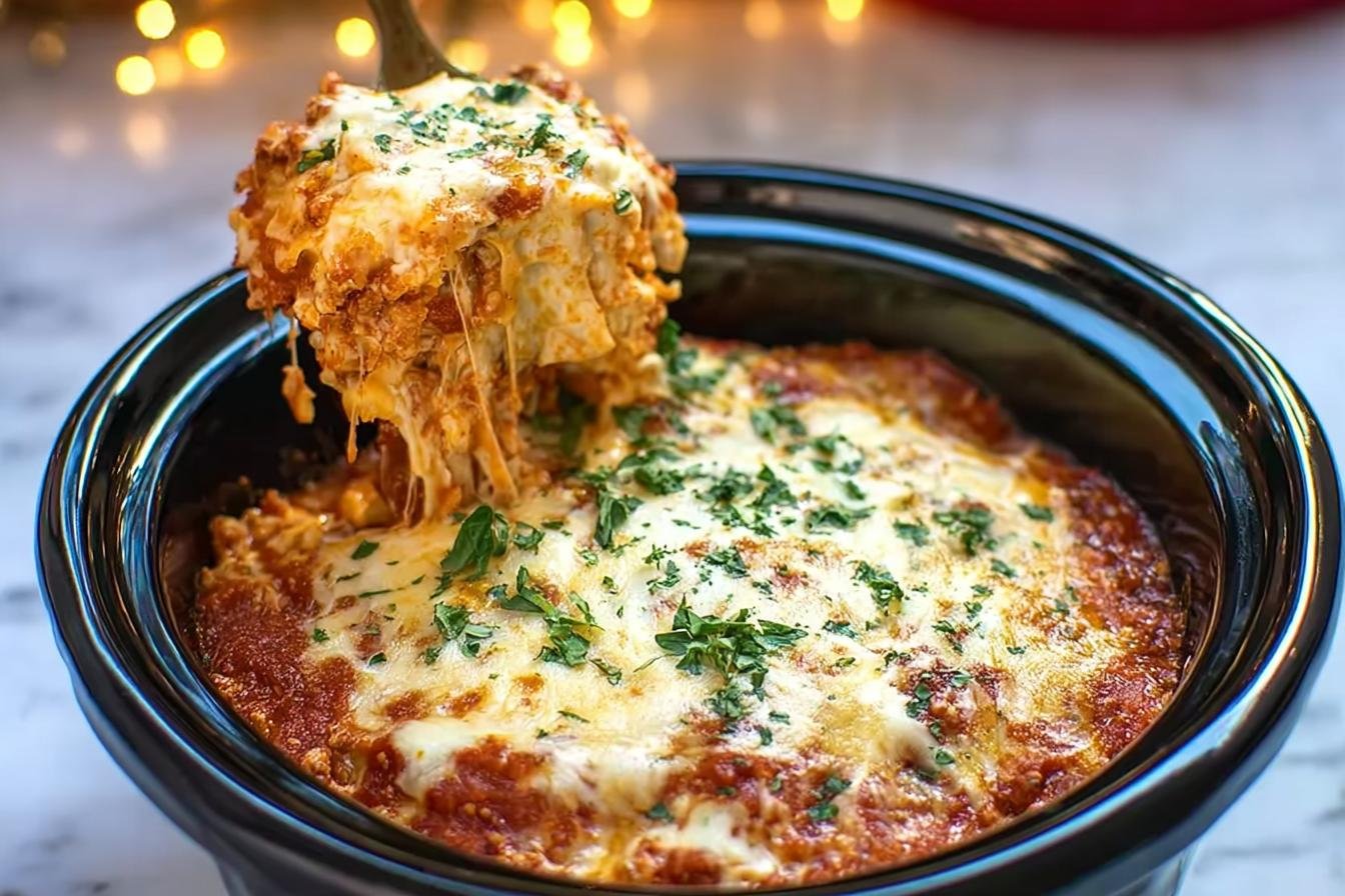 Simple Crockpot Lasagna
