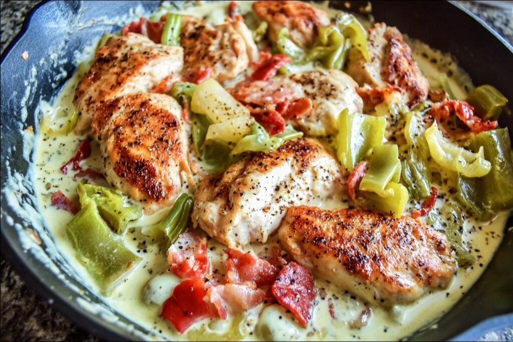 Spring Pepperoncini Chicken Skillet: Easy One-Pan Recipe