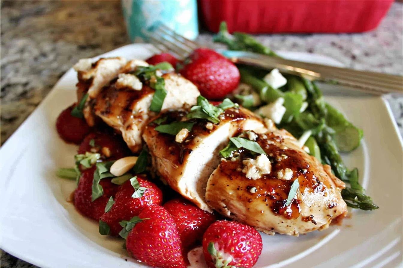 Strawberry Chicken Spring dinner
