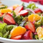 Strawberry Clementine Salad with Red Wine Vinegar Dressing