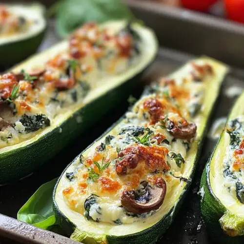 Stuffed Zucchini with Ricotta