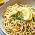 spring Browned Butter Lemon Dill Pasta
