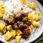 spring Pineapple Chicken with Coconut Rice.