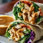 Thai Peanut Chicken Wraps A Delicious, Easy Recipe! (3)