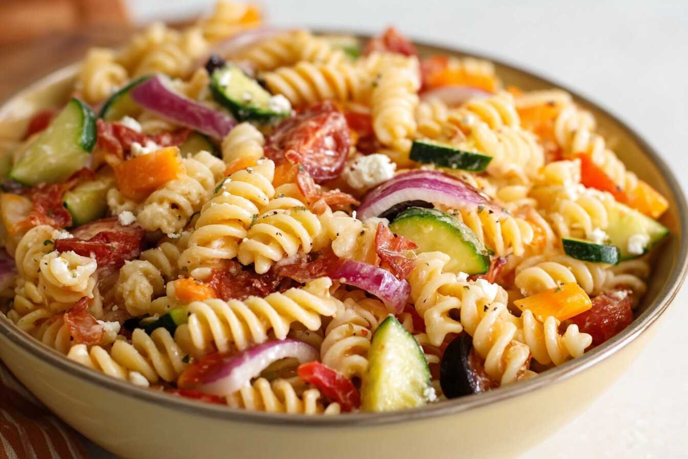 Zesty Salad Supreme Pasta Salad