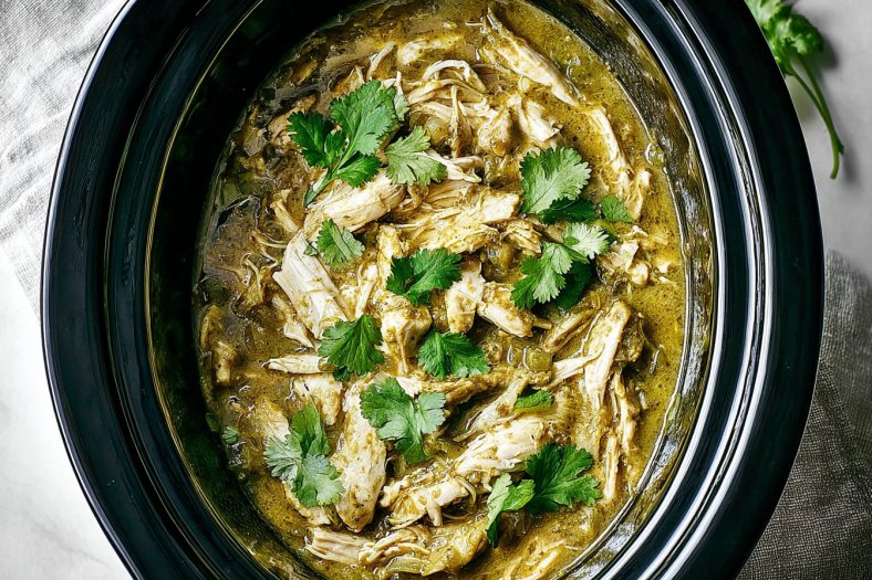 Crockpot Salsa Verde Chicken