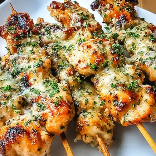Garlic Parmesan Chicken Skewers: Grill These Flavorful Treats