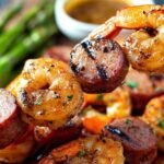 Sausage and Grilled Shrimp Kabobs