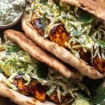 Sheet Pan Chicken Pitas with Herby Ranch Slaw