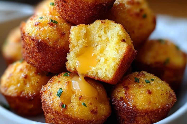 Southern-Style Honey Butter Cornbread Poppers