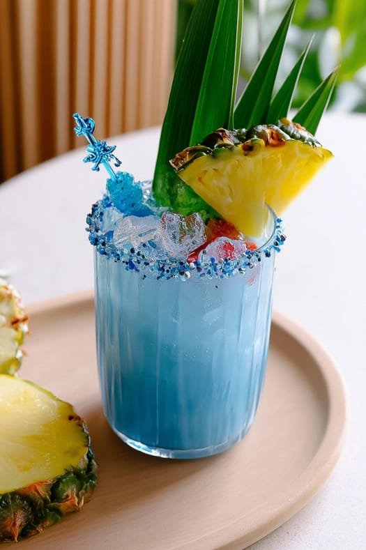 Blue Hawaiian Mocktail