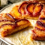 Bourbon Peach Upside Down Cake
