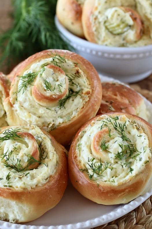 Creamy Pickle Roll Ups