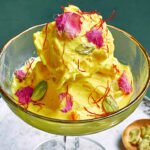 Persian Ice Cream with Saffron, Pistachios, and Rose