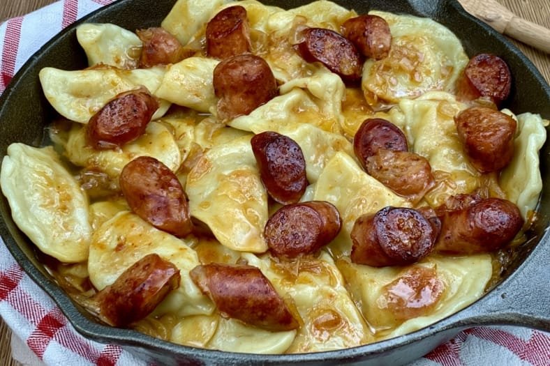 Pierogies and Kielbasa