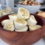 Pistachio frozen yogurt bites