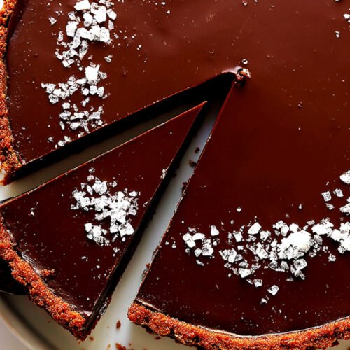 Salted Dark Chocolate Tart