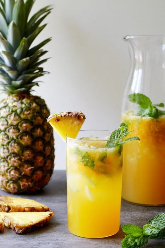 pineapple mango iced green tea