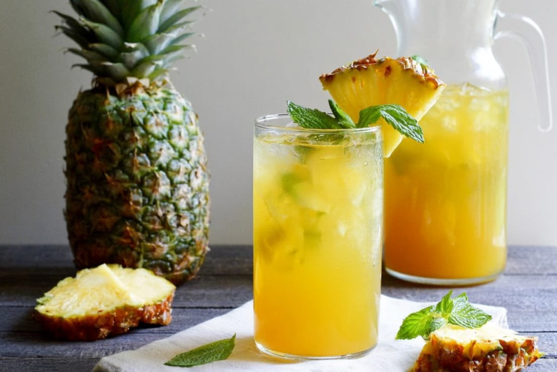 pineapple mango iced green tea