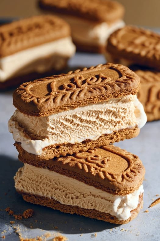 Biscoff Ice Cream Sandwiches